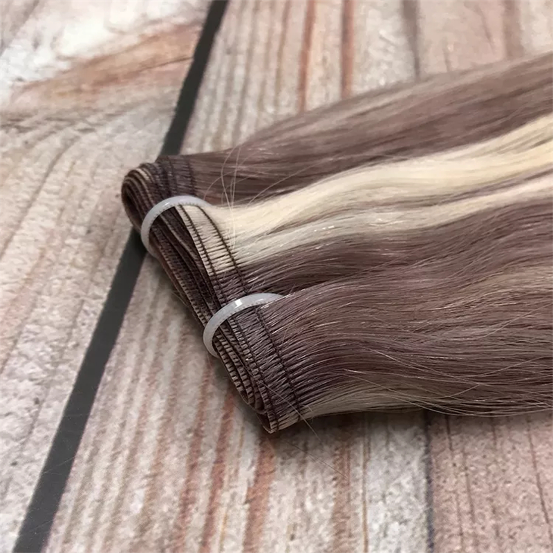 Russian Flat Weft Remy New Arrival 100% Remy Hair Extension Piano Color